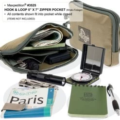 Maxpedition Hook-&-Loop 5 X 7in Zipper Pocket -Outdoor clothing and equipment 6877 2 1 88140.1587387256