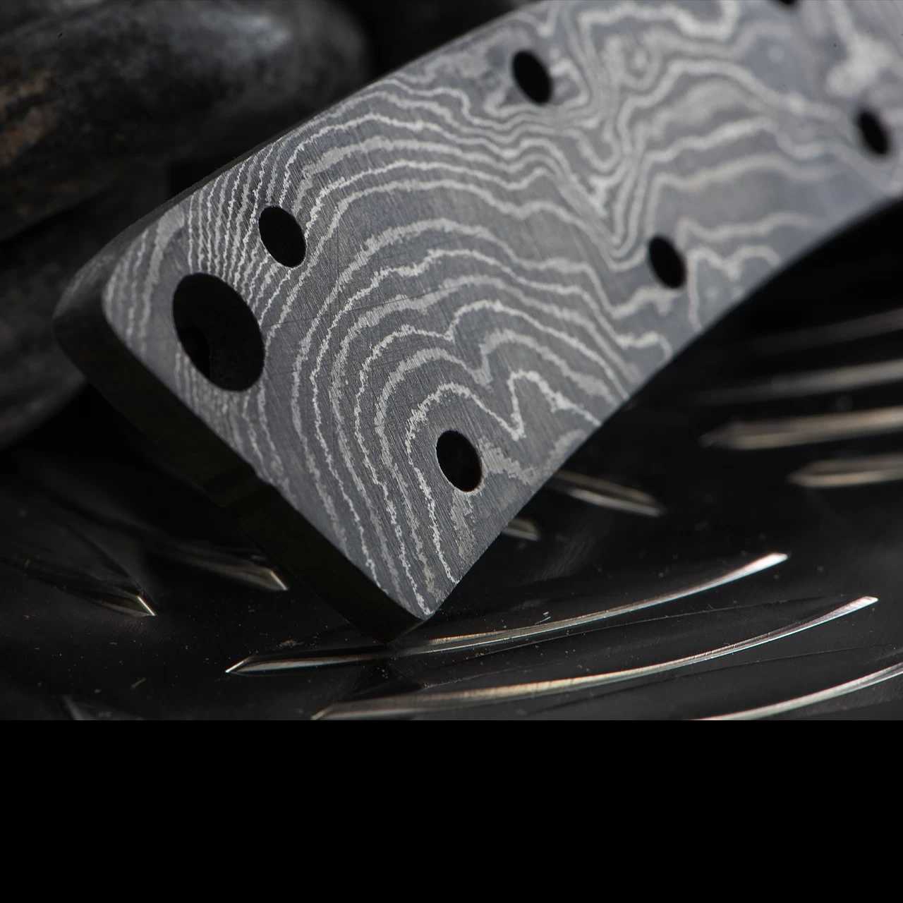 Alabama Damascus Skinner Blade Blank 3 Alabama Damascus Skinner Blade Blank