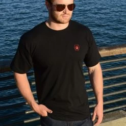 Kitanica Embroidered T-Shirt Small -Outdoor clothing and equipment KIT ETSHIRT BLK RED S 24615.1669901852