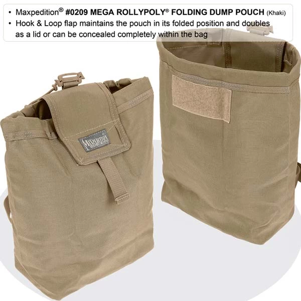 Maxpedition Mega Rollypoly Dump Pouch 4 Maxpedition Mega Rollypoly Dump Pouch - Image 2