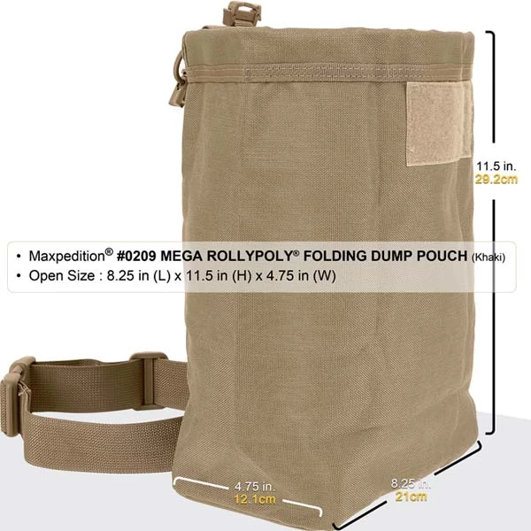 Maxpedition Mega Rollypoly Dump Pouch 3 Maxpedition Mega Rollypoly Dump Pouch
