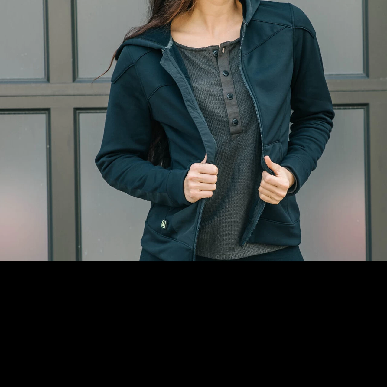 TAD Women Aeon CT Hoodie Black 4 TAD Women Aeon CT Hoodie Black - Image 2