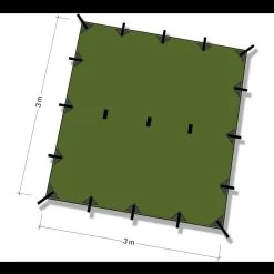 DD Hammocks 3 X 3 Tarp -Outdoor clothing and equipment dd 019det4 74434.1587403865