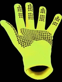 Sealskinz Waterproof All Weather Ultra Grip Knitted Glove Neon Yellow