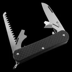 Fox Vulpis 4 Saw Carbon Fibre Penknife -Outdoor clothing and equipment vulpisCF 24470.1686563244